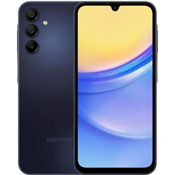 Smartphone Galaxy A15 Android 14, 256GB de Armazenamento, Câmera Selfie de 13MP, Câmera Tripla Traseira 50MP + 5MP + 2MP, Tela Infinita de 6.5", Dual Chip, Azul Escuro, Samsung - CX 1 UN