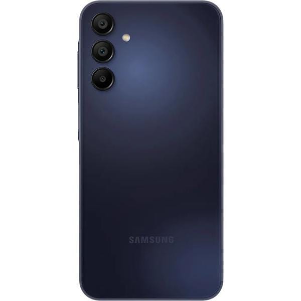 Smartphone Galaxy A15 Android 14, 256GB de Armazenamento, Câmera Selfie de 13MP, Câmera Tripla Traseira 50MP + 5MP + 2MP, Tela Infinita de 6.5", Dual Chip, Azul Escuro, Samsung - CX 1 UN