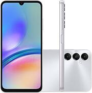 Smartphone Galaxy A05s Android 14, 128GB de Armazenamento, Câmera Selfie de 13MP, Câmera Tripla Traseira 50MP + 2MP + 2MP, Tela Infinita de 6.7", Dual Chip, Prata, Samsung - CX 1 UN Smartphone Galaxy A05s Android 14, 128GB de Armazenamento, Câmera Selfie de 13MP, Câmera Tripla Traseira 50MP + 2MP + 2MP, Tela Infinita de 6.7", Dual Chip, Prata, Samsung - CX 1 UN
