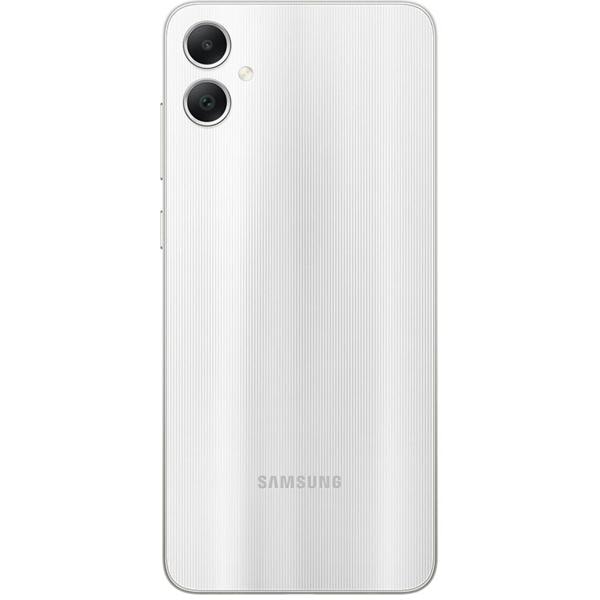 Smartphone Galaxy A05, Android 14, 128GB de Armazenamento, Câmera Selfie de 8MP, Câmera Dupla Traseira 50MP + 2MP, Tela Infinita de 6.7", Dual Chip, Prata, Samsung - CX 1 UN