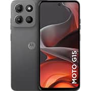 Smartphone Moto G15, Android 15, 256GB de Armazenamento, Câmera Frontal de 8MP, Câmera Traseira 50MP + 2MP, Tela 6.7", Grafite, Motorola - CX 1 UN Smartphone Moto G15, Android 15, 256GB de Armazenamento, Câmera Frontal de 8MP, Câmera Traseira 50MP + 2MP, Tela 6.7", Grafite, Motorola - CX 1 UN