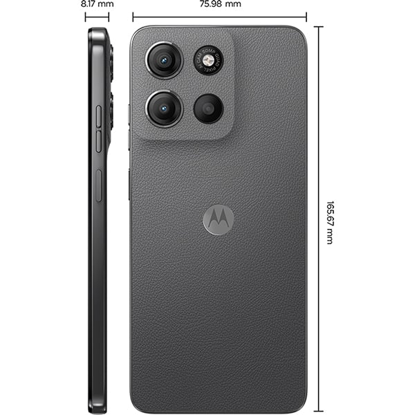 Smartphone Moto G15, Android 15, 256GB de Armazenamento, Câmera Frontal de 8MP, Câmera Traseira 50MP + 2MP, Tela 6.7", Grafite, Motorola - CX 1 UN