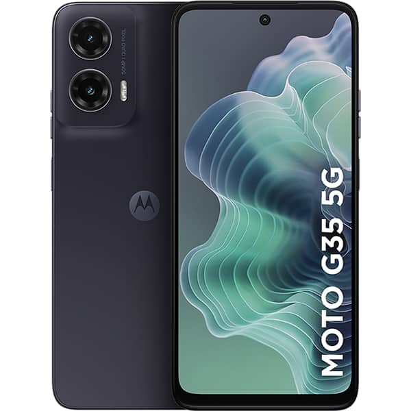 Smartphone Moto G35, Android 15, 128GB de Armazenamento, Câmera Frontal de 16MP, Câmera Traseira 50MP + 8MP, Tela 6.7", Grafite, Motorola - CX 1 UN