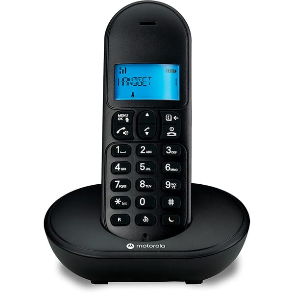 Telefone sem fio Dect 6.0 com Identificador de chamadas, + MT150, Preto, Motorola - CX 1 UN Telefone sem fio Dect 6.0 com Identificador de chamadas, + MT150, Preto, Motorola - CX 1 UN
