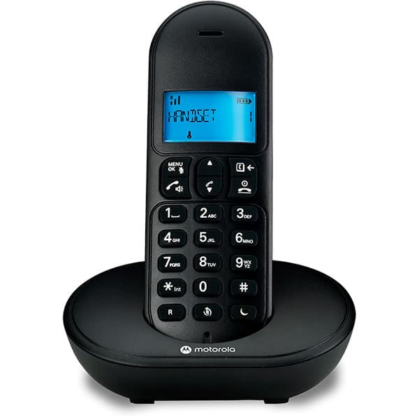 Telefone sem fio Dect 6.0 com Identificador de chamadas, + MT150, Preto, Motorola - CX 1 UN Telefone sem fio Dect 6.0 com Identificador de chamadas, + MT150, Preto, Motorola - CX 1 UN