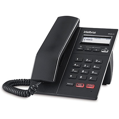 Telefone IP c/ identificador de chamada mesa preto TIP125I Intelbras CX 1 UN