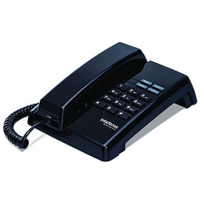 Telefone de mesa premium preto TC50 Intelbras CX 1 UN