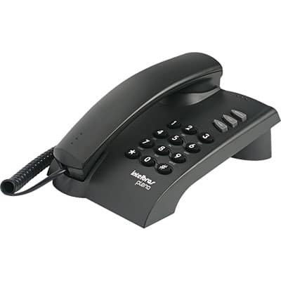 Telefone de mesa pleno c/chave preto Intelbras CX 1 UN