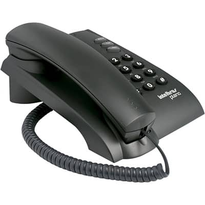 Telefone de mesa pleno c/chave preto Intelbras CX 1 UN