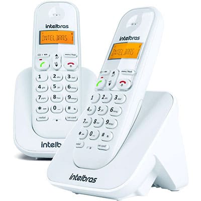 Telefone s/ fio Dect 6.0 c/ identificador de chamadas + ramal branco TS3112 Intelbras CX 1 UN