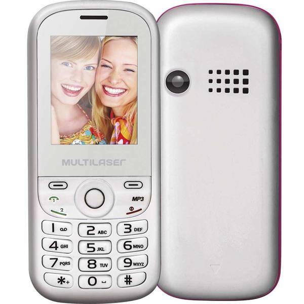 Telefone celular Up P3293 Dual Chip VGA branco 1.8" Multi CX 1 UN