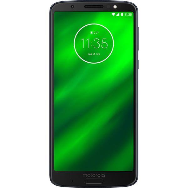 Smartphone Moto G6 Plus XT1926 Índigo, Android 8, 64GB de Armazenamento, Câmera Frontal de 8MP, Câmera dual 12MP + 5MP, Tela de 5.9", Preto - Motorola CX 1 UN