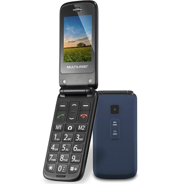 Telefone Celular Flip Vita, Dual Chip, VGA 2.4", Azul, P9020, Multi - CX 1 UN