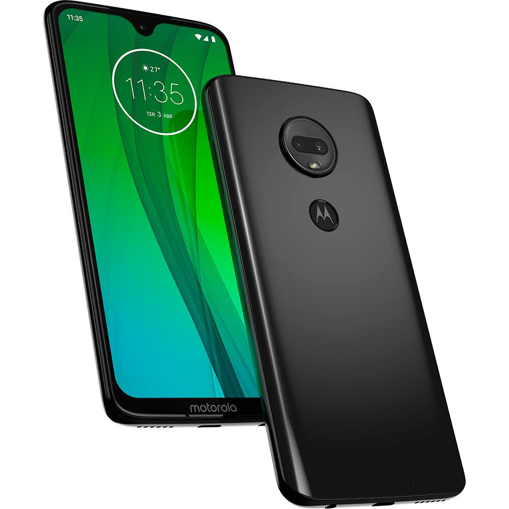 Smartphone Moto G7 XT1962, Android 9, 64GB de Armazenamento, Câmera Frontal  de 8MP, Câmera traseira 12MP + 5MP, Tela de 6,24\