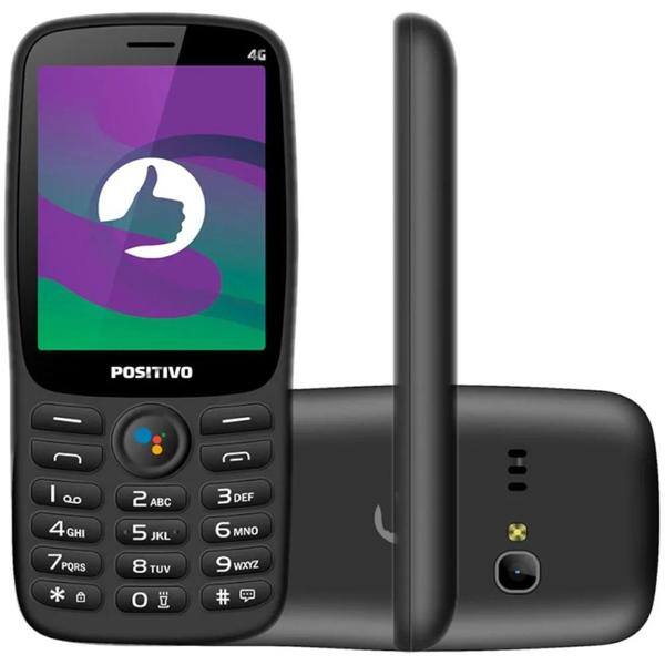Telefone celular P70S Dual Chip VGA 2,8" preto Positivo Tecnologia CX 1 UN Telefone celular P70S Dual Chip VGA 2,8" preto Positivo Tecnologia CX 1 UN