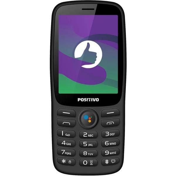 Telefone celular P70S Dual Chip VGA 2,8" preto Positivo Tecnologia CX 1 UN Telefone celular P70S Dual Chip VGA 2,8" preto Positivo Tecnologia CX 1 UN