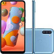Smartphone Galaxy A11, Android 10, 64GB de Armazenamento, Câmera Frontal de 8MP, Câmera Traseira de 13MP + 2MP + 5MP, Tela 6.4, Azul - Samsung CX 1 UN Smartphone Galaxy A11, Android 10, 64GB de Armazenamento, Câmera Frontal de 8MP, Câmera Traseira de 13MP + 2MP + 5MP, Tela 6.4, Azul - Samsung CX 1 UN