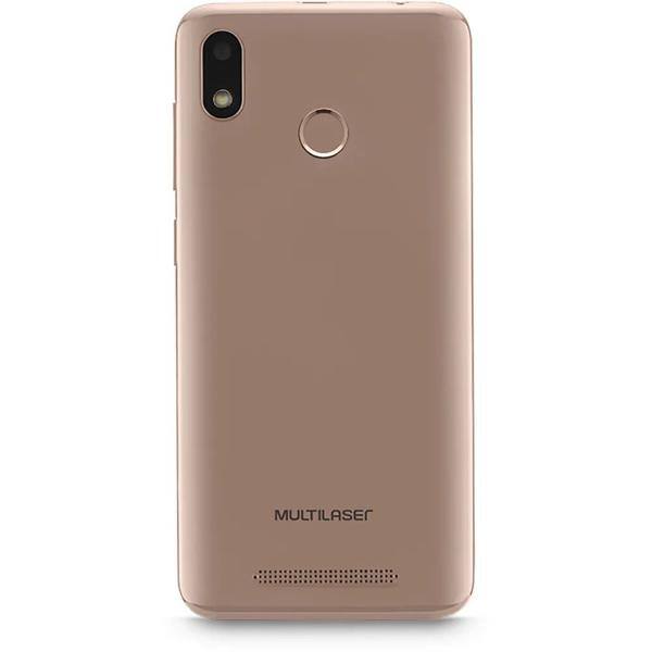 Smartphone Multi G, Android 9 Pie, 32GB de Armazenamento, Câmera Frontal de 5MP, Câmera Traseira de 5MP, Tela de 5.5", Dourado - CX 1 UN