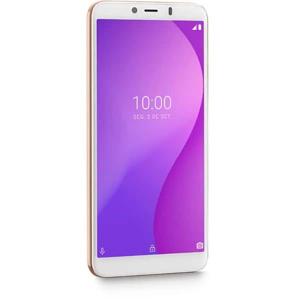 Smartphone Multi G, Android 9 Pie, 32GB de Armazenamento, Câmera Frontal de 5MP, Câmera Traseira de 5MP, Tela de 5.5", Dourado - CX 1 UN