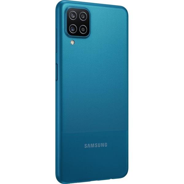 Smartphone Galaxy A12  SM-A125M, Android 10, 64GB de Armazenamento, Câmera Frontal de 8MP, Câmera Traseira Quádrupla de 48MP + 5MP + 2MP + 2MP, Tela 6.5, Azul - Samsung CX 1 UN