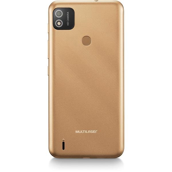 Smartphone Multi G 2, Android 11, 32GB de Armazenamento, Câmera Frontal de 5MP, Câmera Traseira de 8MP, Tela de 6.1", Dourado, P9155, Multi - CX 1 UN