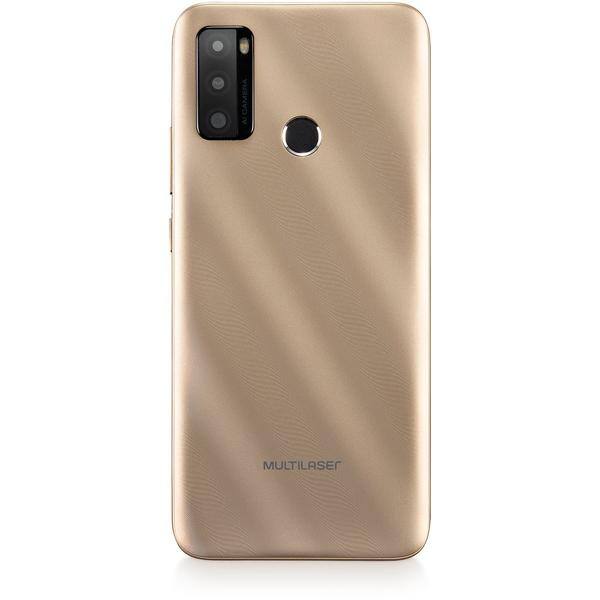 Smartphone Multi G Max 2, 64GB de Armazenamento, Câmera Frontal de 5MP, Câmera Traseira de 8MP, Tela de 6.5", Dourado, P9156 - CX 1 UN