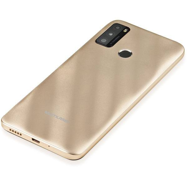 Smartphone Multi G Max 2, 64GB de Armazenamento, Câmera Frontal de 5MP, Câmera Traseira de 8MP, Tela de 6.5", Dourado, P9156 - CX 1 UN