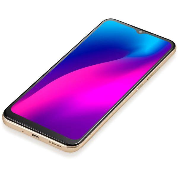 Smartphone Multi G Max 2, 64GB de Armazenamento, Câmera Frontal de 5MP, Câmera Traseira de 8MP, Tela de 6.5", Dourado, P9156 - CX 1 UN