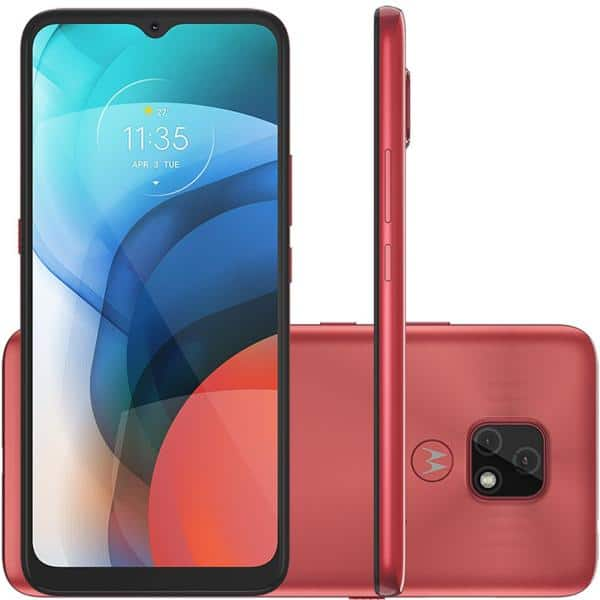 Smartphone Moto E7, Android 10, 64GB de Armazenamento, Câmera Frontal de 5MP, Câmera Dupla Traseira de 48MP + 2MP, Tela de 6.5", Cobre, XT2095-1, Motorola - CX 1 UN