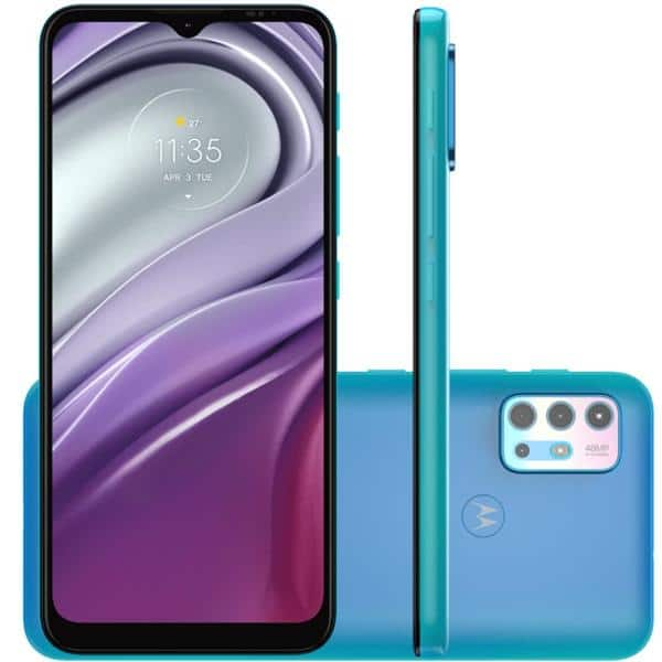 Smartphone Moto G20, Android 11, 128GB de Armazenamento, Câmera Frontal de 13MP, Câmera Tripla Traseira de 48MP + 8MP + 2MP, Tela de 6.5", Azul, XT2128-1, Motorola - CX 1 UN