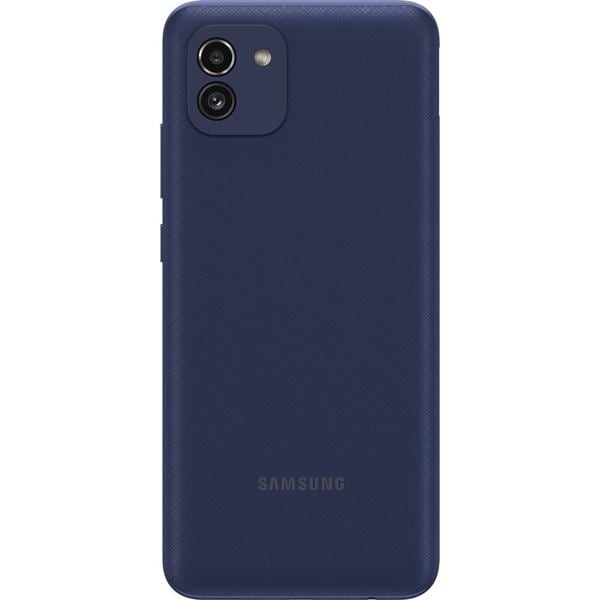 Smartphone Galaxy A03, Android 11, 64GB de Armazenamento, Câmera Frontal de 5MP, Câmera Traseira Dupla de 48MP + 2MP, Tela de 6.5", Azul, Samsung - CX 1 UN