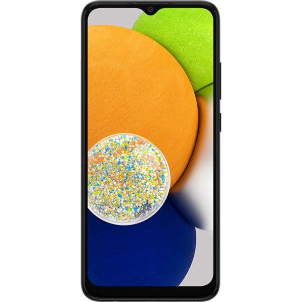 Smartphone Galaxy A03, Android 11, 64GB de Armazenamento, Câmera Frontal de 5MP, Câmera Traseira Dupla de 48MP + 2MP, Tela de 6.5", Preto, Samsung - CX 1 UN