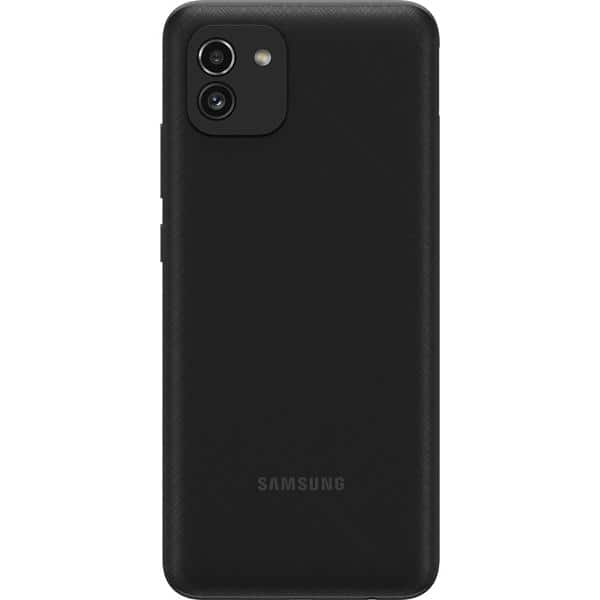 Smartphone Galaxy A03, Android 11, 64GB de Armazenamento, Câmera Frontal de 5MP, Câmera Traseira Dupla de 48MP + 2MP, Tela de 6.5", Preto, Samsung - CX 1 UN