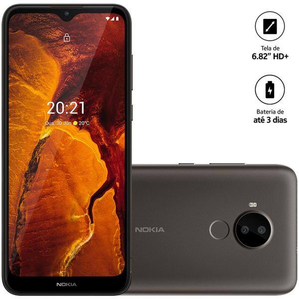 Smartphone Nokia C30 Android 11, 64GB de Armazenamento, Câmera Frontal de 5MP, Câmera Traseira 13MP + 2MP, Tela de 6.82", Dark Grey, NK043, Nokia - CX 1 UN