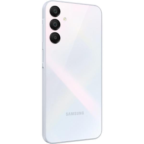 Smartphone Galaxy A15, Android 14, 128GB de Armazenamento, Câmera Selfie de 13MP, Câmera Tripla Traseira 50MP + 5MP + 2MP, Tela Infinita de 6.5", Dual Chip, Azul claro, Samsung - CX 1 UN