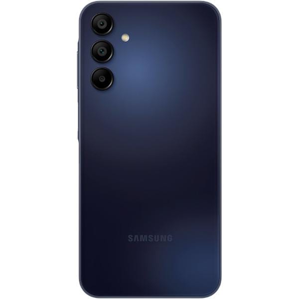 Smartphone Galaxy A15, Android 14, 128GB de Armazenamento, Câmera Selfie de 13MP, Câmera Tripla Traseira 50MP + 5MP + 2MP, Tela Infinita de 6.5", Dual Chip, Azul escuro, Samsung - CX 1 UN