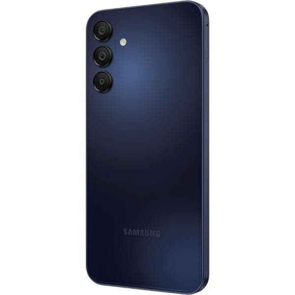 Smartphone Galaxy A15, Android 14, 128GB de Armazenamento, Câmera Selfie de 13MP, Câmera Tripla Traseira 50MP + 5MP + 2MP, Tela Infinita de 6.5", Dual Chip, Azul escuro, Samsung - CX 1 UN