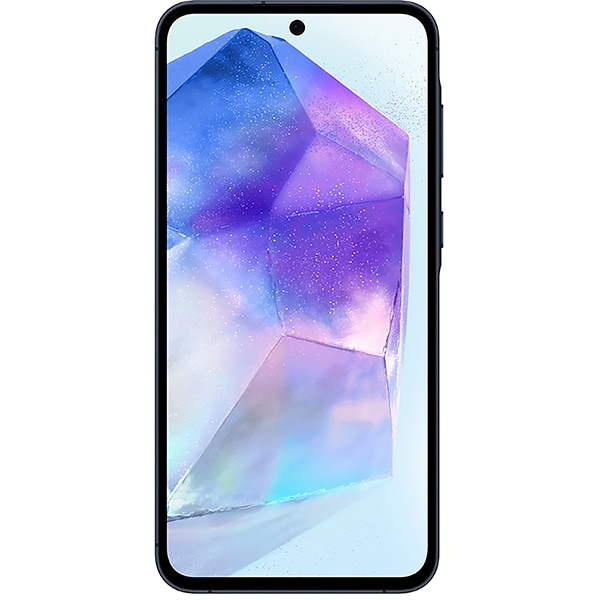 Smartphone Galaxy A55 Android 14, 128GB de Armazenamento, Câmera Selfie de 32MP, Câmera Tripla Traseira 50MP + 12MP + 5MP, Tela Infinita de 6.6", Dual Chip, Azul escuro, Samsung - CX 1 UN