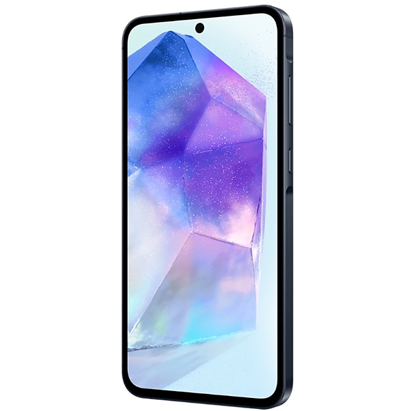 Smartphone Galaxy A55 Android 14, 128GB de Armazenamento, Câmera Selfie de 32MP, Câmera Tripla Traseira 50MP + 12MP + 5MP, Tela Infinita de 6.6", Dual Chip, Azul escuro, Samsung - CX 1 UN