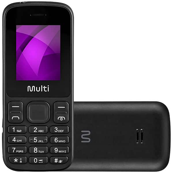 Telefone celular Up, Dual Chip 4g, tela de 1,7" polegadas, Preto, P9139, Multi - CX 1 UN