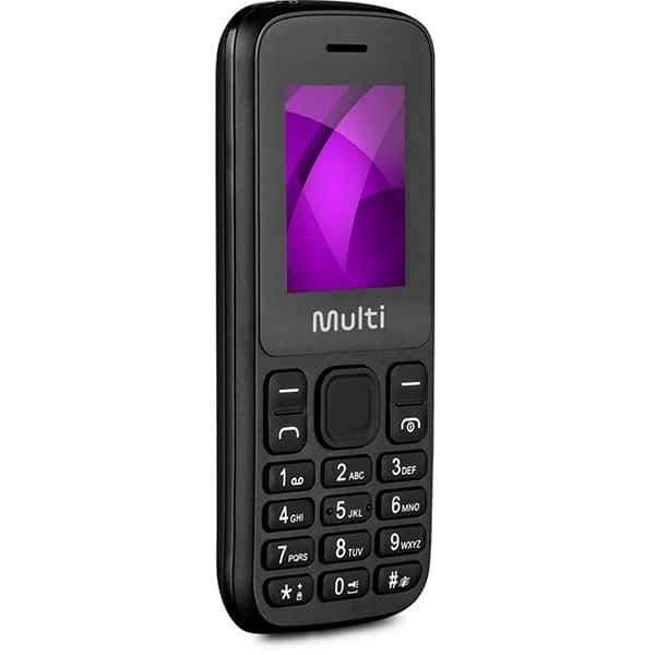 Telefone celular Up, Dual Chip 4g, tela de 1,7" polegadas, Preto, P9139, Multi - CX 1 UN