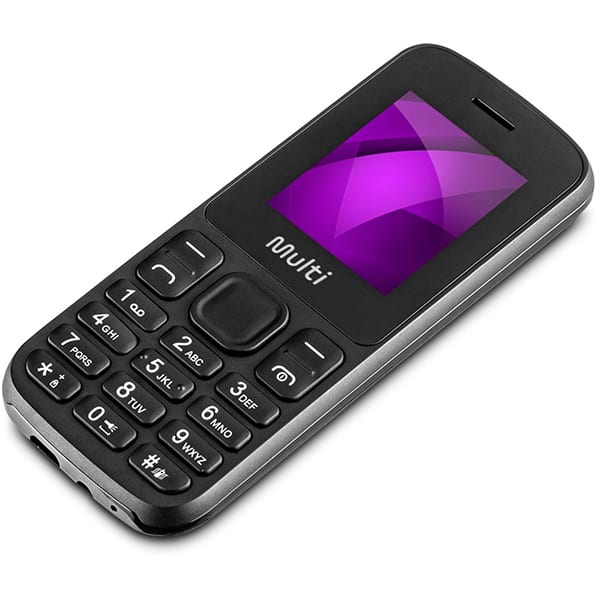 Telefone celular Up, Dual Chip 4g, tela de 1,7" polegadas, Preto, P9139, Multi - CX 1 UN