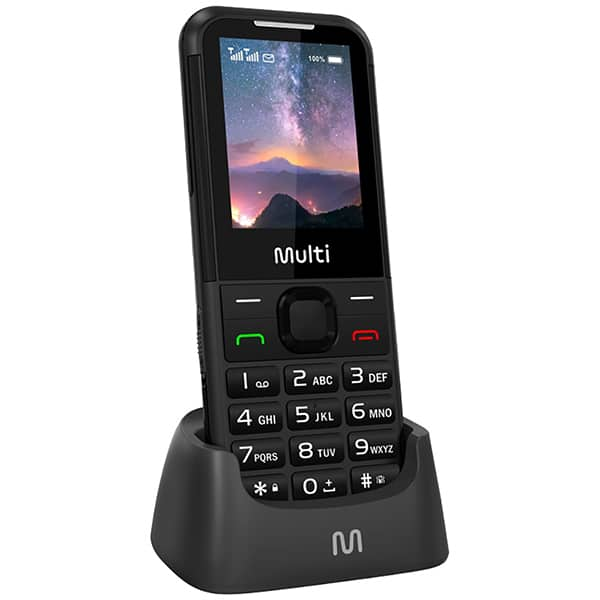 Telefone celular Vita, Dual Chip 4g, tela de 1,8" polegadas, Bluetooth, Preto, P9225, Multi - CX 1 UN