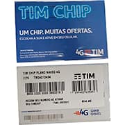 Cartoes GSM Triplo Chip, Tim, Plano Naked 4G, 4023, Tim - BT 1 UN