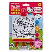 Mini tela de pintura com cavalete, Hello Kitty, Sortido, 10363, Leonora - BT 1 UN