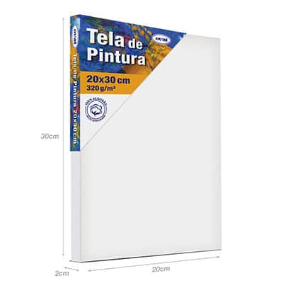 Tela para pintura em algodão 20x30 TMD2030 Oval PT 1 UN