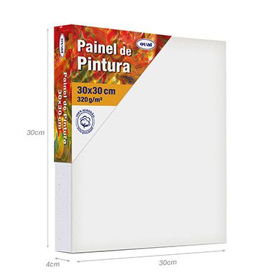 Painel para pintura 30x30 PMD3030 Oval PT 1 UN