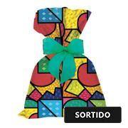 Saco presente metalizado 30x45cm bopp sortidos 4312 Gala PT 50 UN
