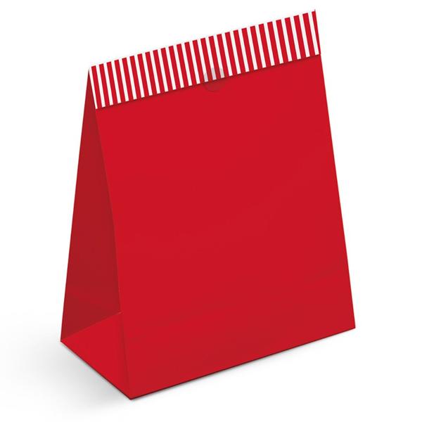 Saco de papel para presente, Vermelho , 14001325, Cromus - PT 10 UN