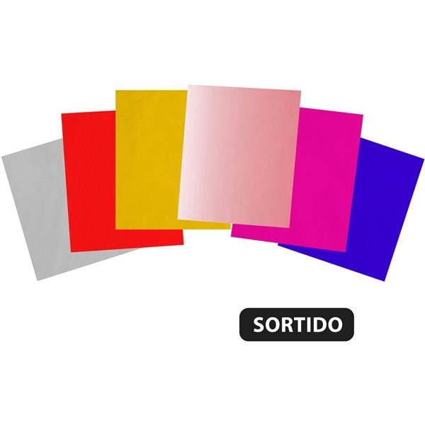 Saco de presente Metalizado, Liso, Cores sortidas, 20 x 29cm, 792418, Gala - PT 50 UN